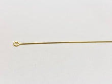 Eye Pins, 0.25''x3''  14k gold filled eye pins  325C-3.00 (14KGF)  Eye pin 0.25”X3”  24 gauge wire, 14k GF