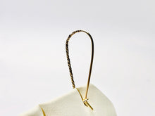 Very nice textured ear wire , (14KGF), 14K gold filled , Sku #756-32