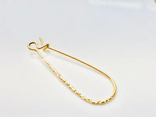 Very nice textured ear wire , (14KGF), 14K gold filled , Sku #756-32