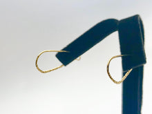 Very nice textured ear wire , (14KGF), 14K gold filled , Sku #756-32