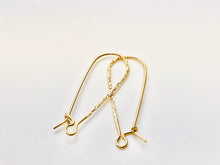 Very nice textured ear wire , (14KGF), 14K gold filled , Sku #756-32