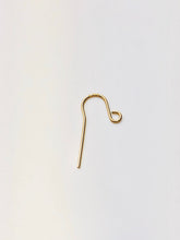 14KGF ear wire long with loop , 14K gold filled , sku # 435-1C(029)