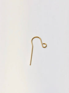 14KGF ear wire long with loop , 14K gold filled , sku # 435-1C(029)