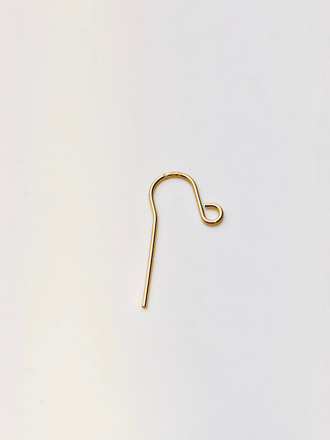 14KGF ear wire long with loop , 14K gold filled , sku # 435-1C(029)
