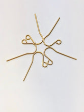 14KGF ear wire long with loop , 14K gold filled , sku # 435-1C(029)
