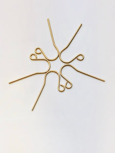 14KGF ear wire long with loop , 14K gold filled , sku # 435-1C(029)