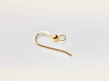 14KGF ear wire flat with ball , 14K gold filled , Sku# 439-2C(025)