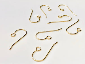 14KGF ear wire with large loop , 14K gold filled sku# 438-2C(027)