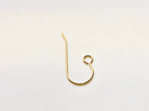 14KGF ear wire with large loop , 14K gold filled sku# 438-2C(027)