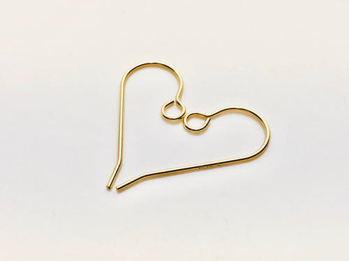 14KGF ear wire with large loop , 14K gold filled sku# 438-2C(027)