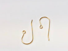 Beautiful 14KGF ear wire with loop , 14K gold filled , sku#438C(029)