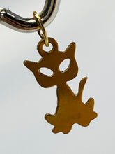 Pretty 14K Gold Filled Cat Shaped Findings/Charms, 0.4mm X 15mm Sku: 554-C