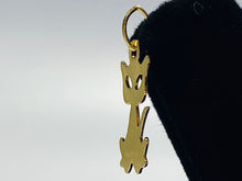 Pretty 14K Gold Filled Cat Shaped Findings/Charms, 0.4mm X 15mm Sku: 554-C