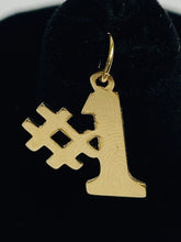 Bold 14k Gold Filled #1 Findings/Charms, 0.59mm X 14mm Sku 492-C