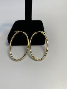 Oval Hoop Earrings sku 090-C-OV-4