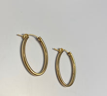 Glamorous Gold filled Oval Hoops 14k gold filled (14KGF) sku 090-C-OV-2