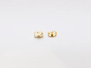 14KGF Ear clutch scallop , ear backing , 14K gold filled , Sku #50-3C