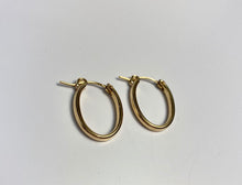 Stunning Oval Hoop Earrings 14K gold filled (14KGF) sku 099 C-OV 1