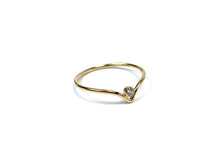 14K Gold Filled, 2mm White Chevron Stackable Ring, 14KGF