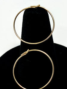 0.70x20.0mm Wire Beading Hoop, 14k gold filled. Made in USA. 4011804