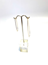 Gorgeous Teardrop Beading Hoops,14K gold filled(14KGF) 17MM X 40MM, 23MM X 60MM