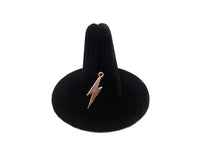 Striking 14k RGF Lightning Bolt Charm