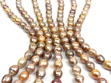 Glamorous 8mm-12mm Edison Pink And Lavender Pearl Strands, 100% Natural Color, Edison Pearls, Sku 977