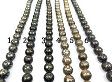 Mermaid Carved Tahitian Pearl and Palm Tree carved Strands 11mm-11.9mm
