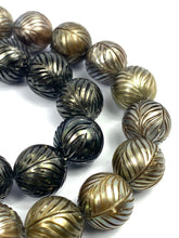 Mermaid Carved Tahitian Pearl and Palm Tree carved Strands 11mm-11.9mm