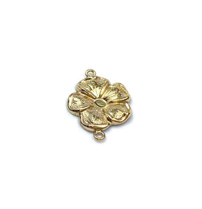 Beautiful 14KGF Flower connector , 14K gold filled , Sku #400C48R2