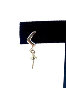 Beautiful silver lightening strike earring, Sku # SE19
