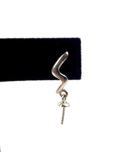 Beautiful silver lightening strike earring, Sku # SE19