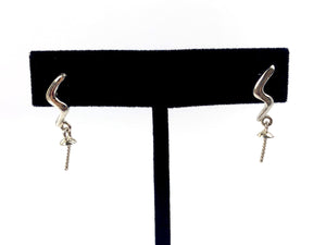 Beautiful silver lightening strike earring, Sku # SE19