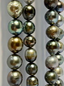 9mm-11mm Exquisite and Unique Tahitian Pearl Strands, Small Pearls, 100% Natural Tahitian Pearls