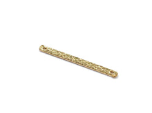 14KGF 2 hole textured bar , 14K gold filled , Sku # 1” W/ 2 hole txt stick