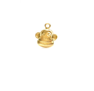 14KGF monkey charm , 14K gold filled , Sku #2344