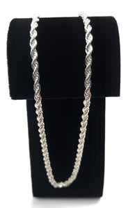 Sparkling “20 925 Sterling Silver 2.5mm Rope Chain . SKU # S2.5FRLC
