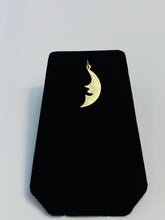 Shimmering 14K Gold Filled Half Moon w/ Face Findings 10mm X 25mm sku #367-C