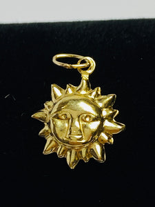 Small Gold Filled Sun findings    SKU: 1865-C     14KGF