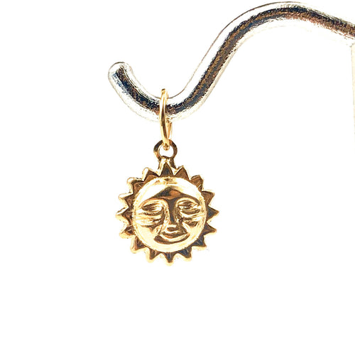 14KGF sun charm , 14K gold fill , Sku #1858-C