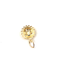 14KGF sun charm , 14K gold fill , Sku #1858-C