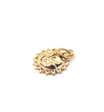 14KGF sun charm , 14K gold fill , Sku #1858-C
