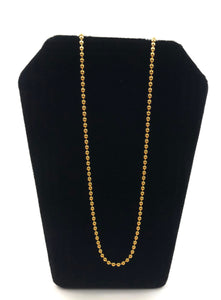 Stylish 16inch 1.5mm 14kGF Bead Chain Sku:401372016L