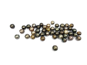 Faceted Gem Carved Tahitian Pearls, 100% Natural Colors, Tahitian Carved Pearls