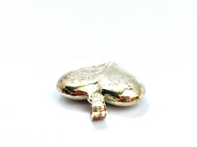 Heart pendant (flower & I love you) Sku#SSCR3PH