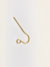 14KGF ear wire long with loop , 14K gold filled , sku # 435-1C(029)