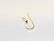 14KGF ear wire flat with ball , 14K gold filled , Sku# 439-2C(025)
