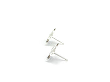 Sterling Silver Flower Studs Earring , Sku#E8-5