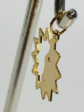 Mesmerizing (14KGF) Half Faced Sun Findings/Charms 0.4mm X 13mm sku: 522-C