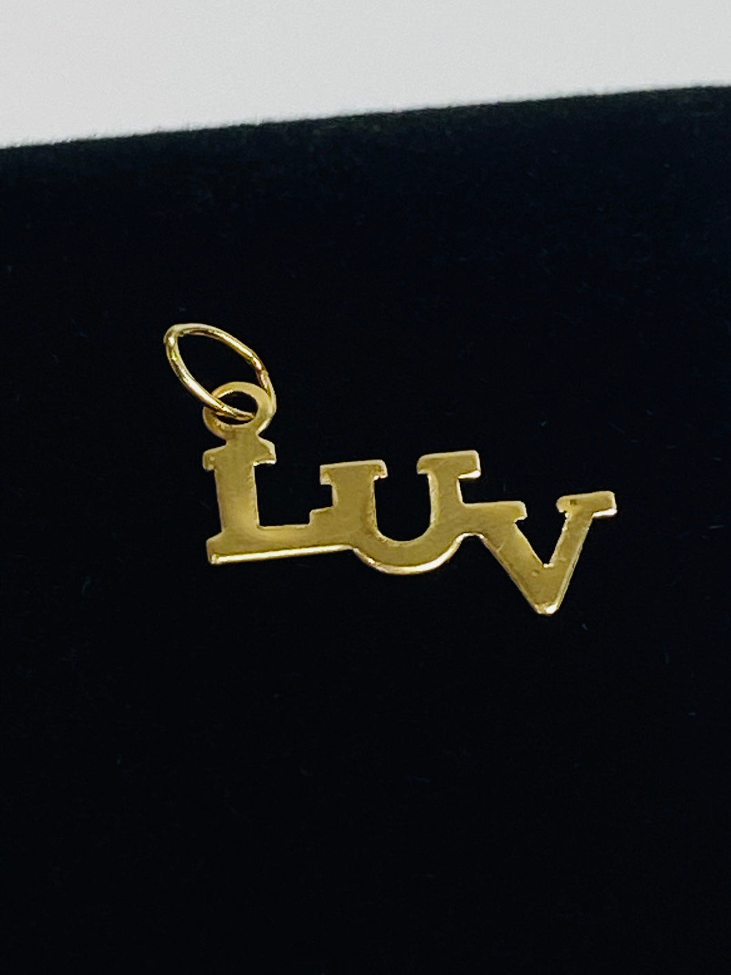 Cute (14KGF) 14k Gold Filled LUV Findings/Charms 6.7mm X 16mm sku #540-C